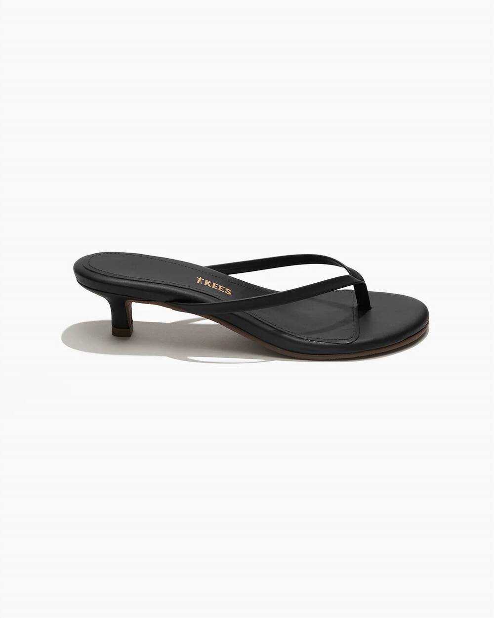 NEW TKEES women's julia leather heeled sandals in sable